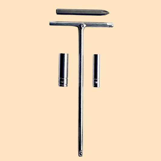 4-in-1 Tool Kit Set | 8 mm Socket, 10 mm Socket, T-Handle & Phillips Screwdriver Bit[CHAIN COVER REMOVAL]