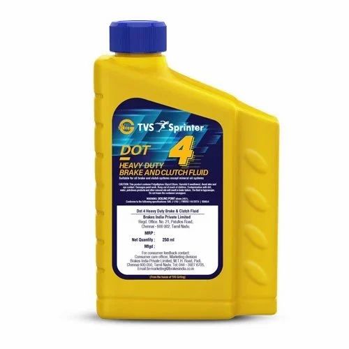 TVS DOT4 - Heavy Duty Brake and Clutch Fluid 250ml.